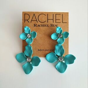 Rachel Rachel Roy Turquoise Flower Earrings